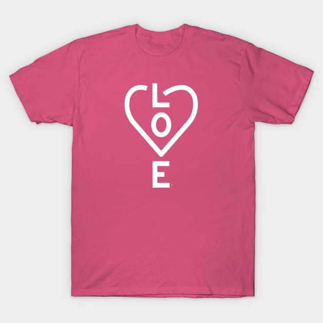 Pink Love T-Shirt by lymancreativeco